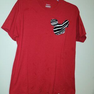 Homemade Mickey Mouse zebra print t-shirt